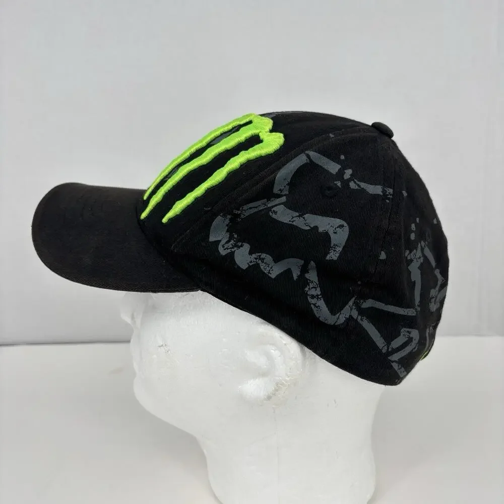 Fox Racing x Monster Hat Mens XS/S Embroidered Ricky Carmichael #4 Motocross Y2K